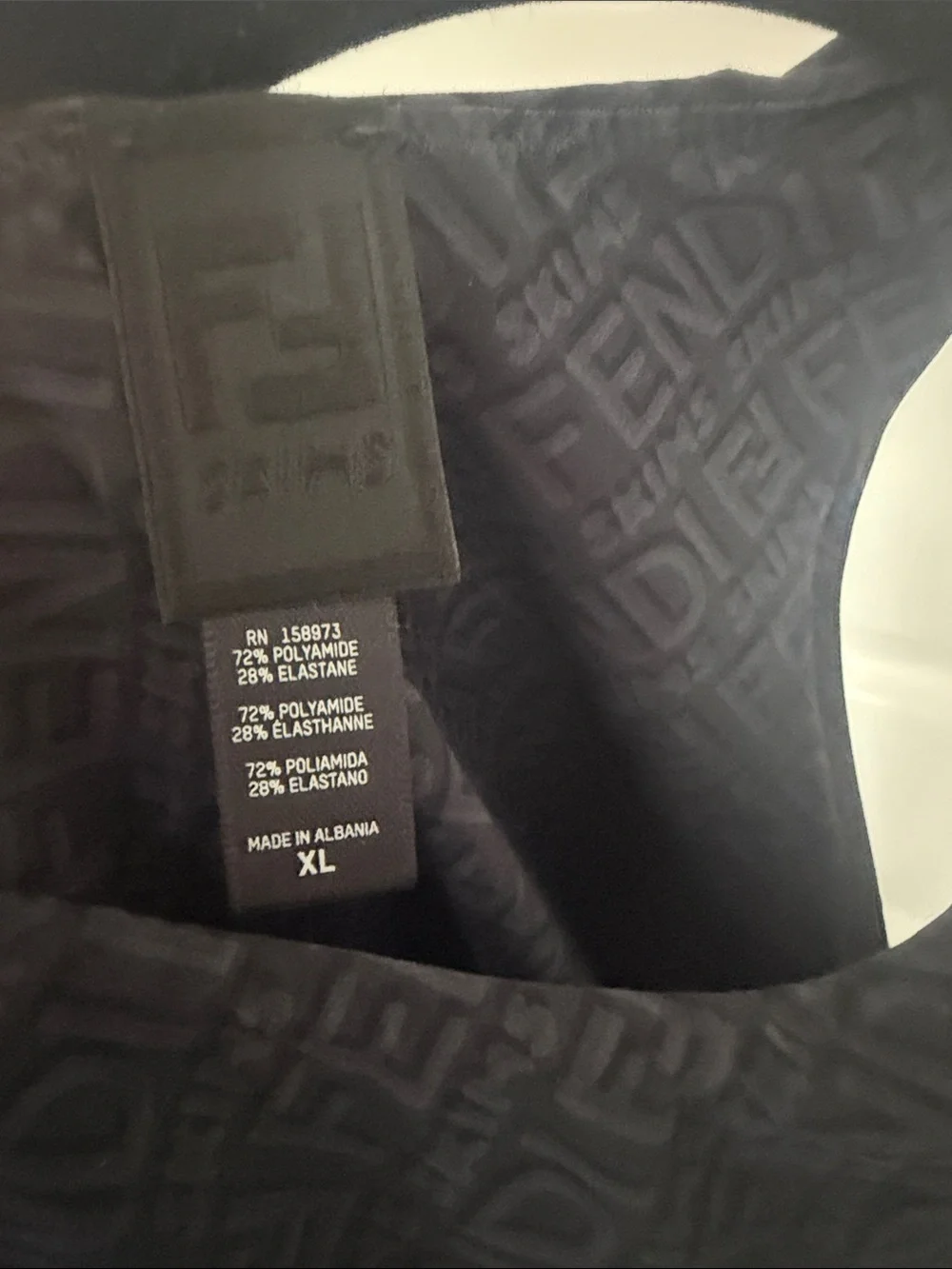 Fendi Skims Black Bodysuit